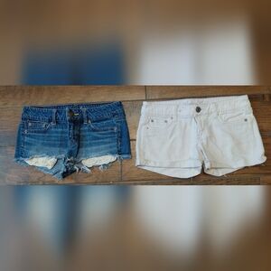 American Eagle Shorts 2 Pairs Juniors Size 2